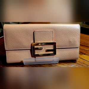 Fendi Long Continental Wallet peach